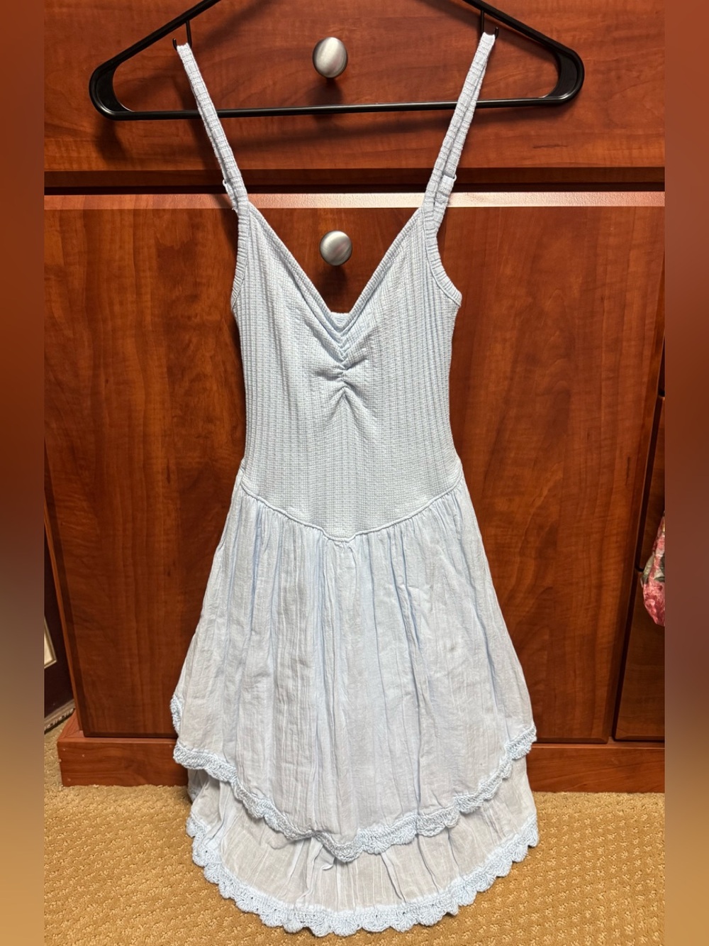 aerie Light Blue Sleeveless Slip Dress